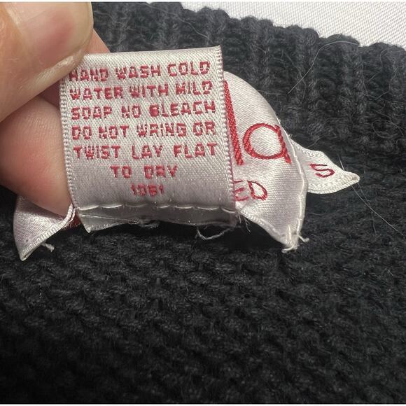 Rafaella Women's 3D Christmas Sweater Size S Hand Knitted Teddy Bear Holiday - Picture 5 of 12